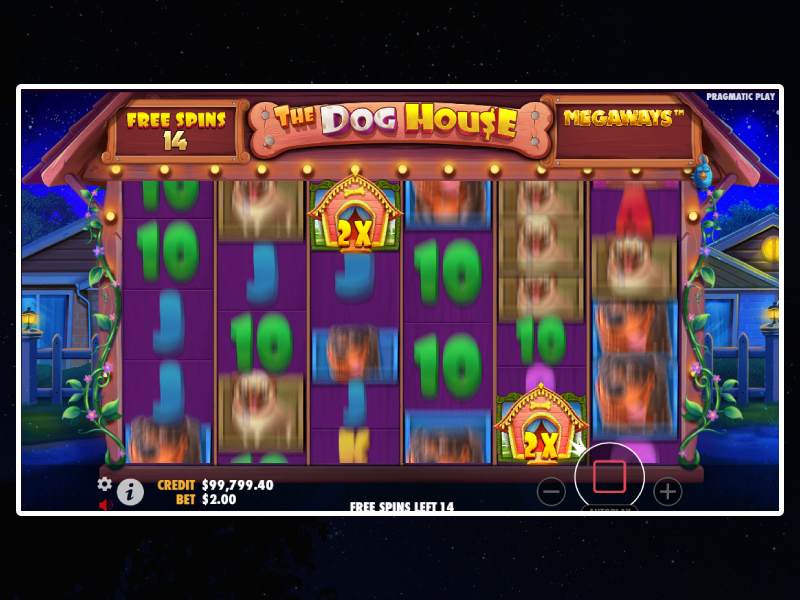 Design et gameplay de la Dog House Megaways